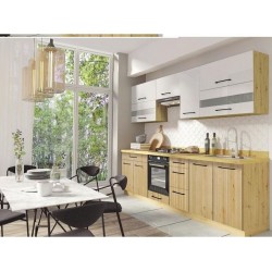 Virtuvės komplektas FD VIVA C PLUS WHITE GLOSSY BASIC 260 be stalviršio Virtuvės komplektas FD VIVA C PLUS WHITE GLOSSY BASIC 260 be stalviršio